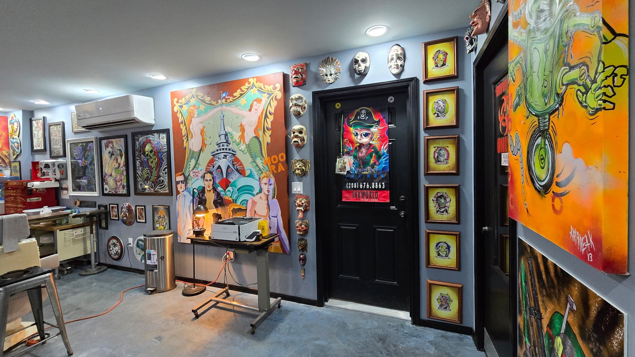 Private tattoo studio at Inkworld