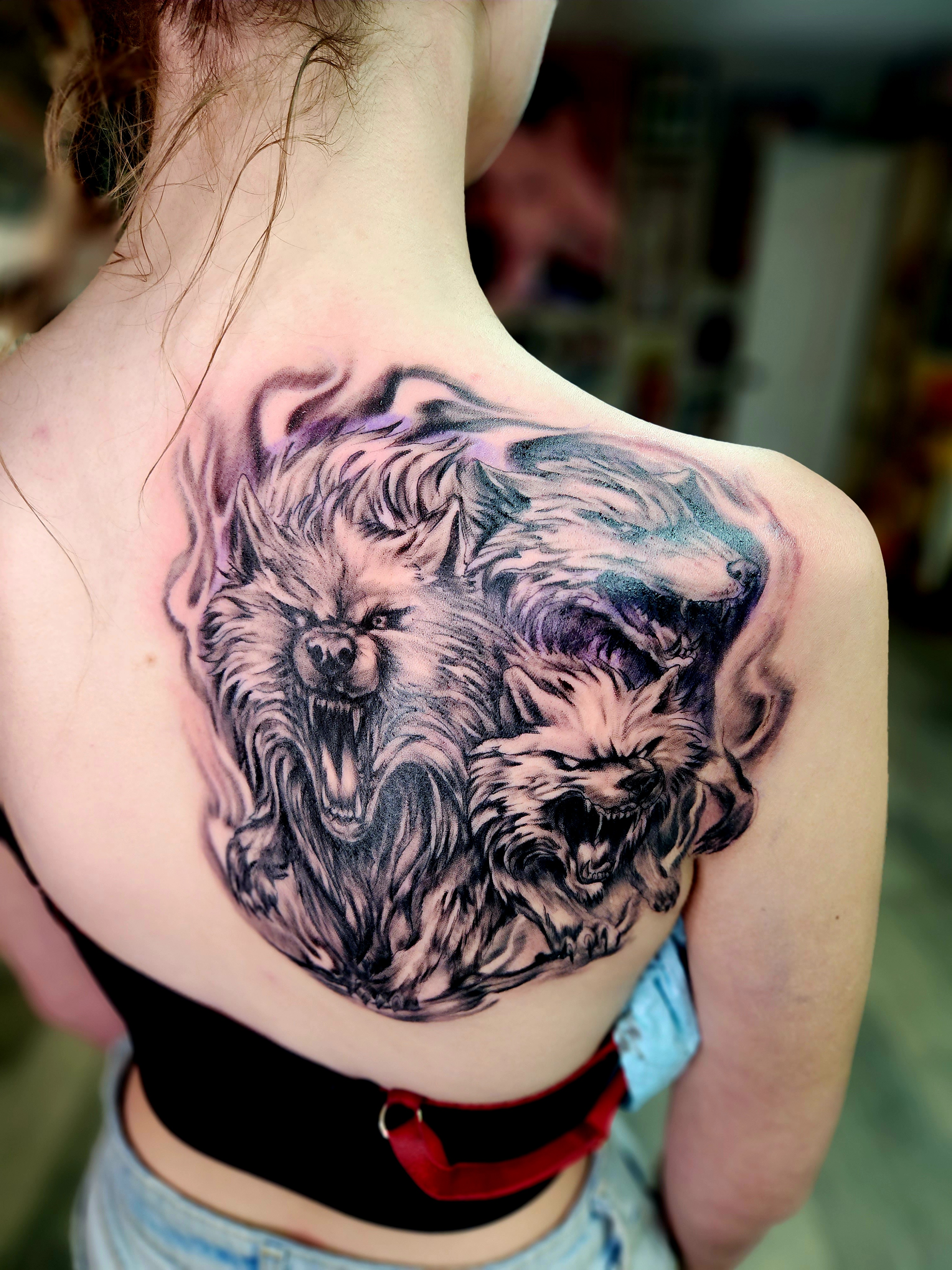 Custom tattoo work by Scott Hankins