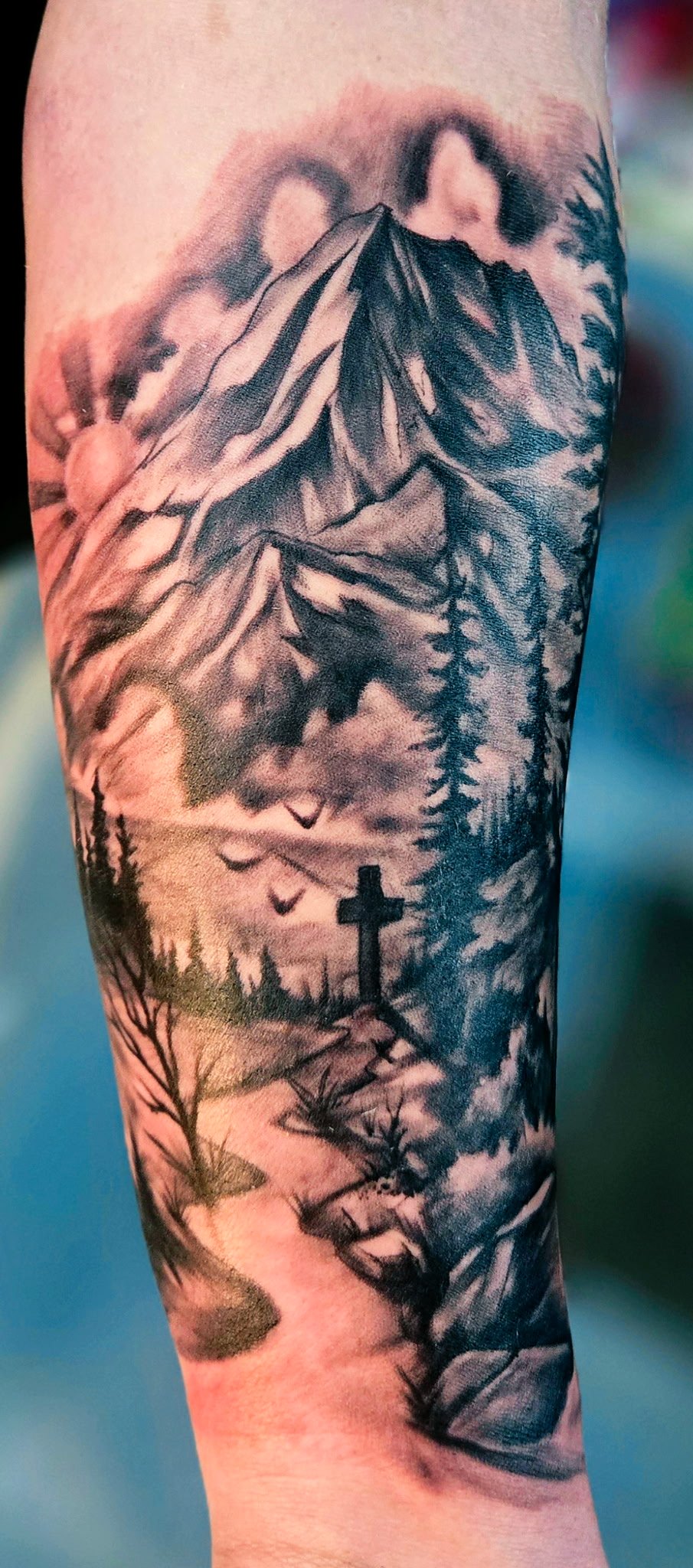 Custom tattoo work by Scott Hankins
