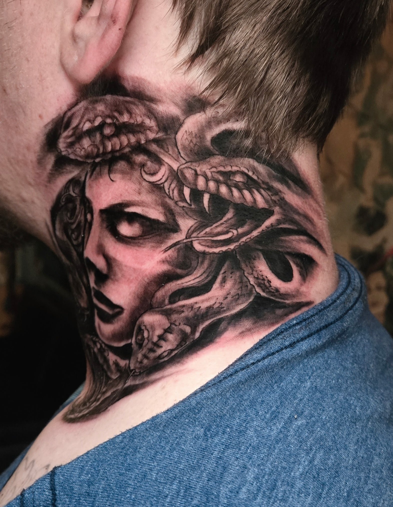 Custom tattoo work by Scott Hankins