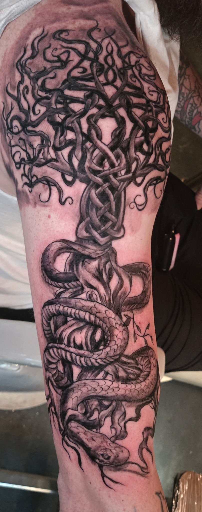 Custom tattoo work by Scott Hankins