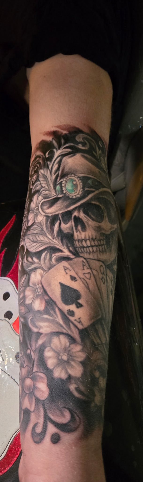 Custom tattoo work by Scott Hankins