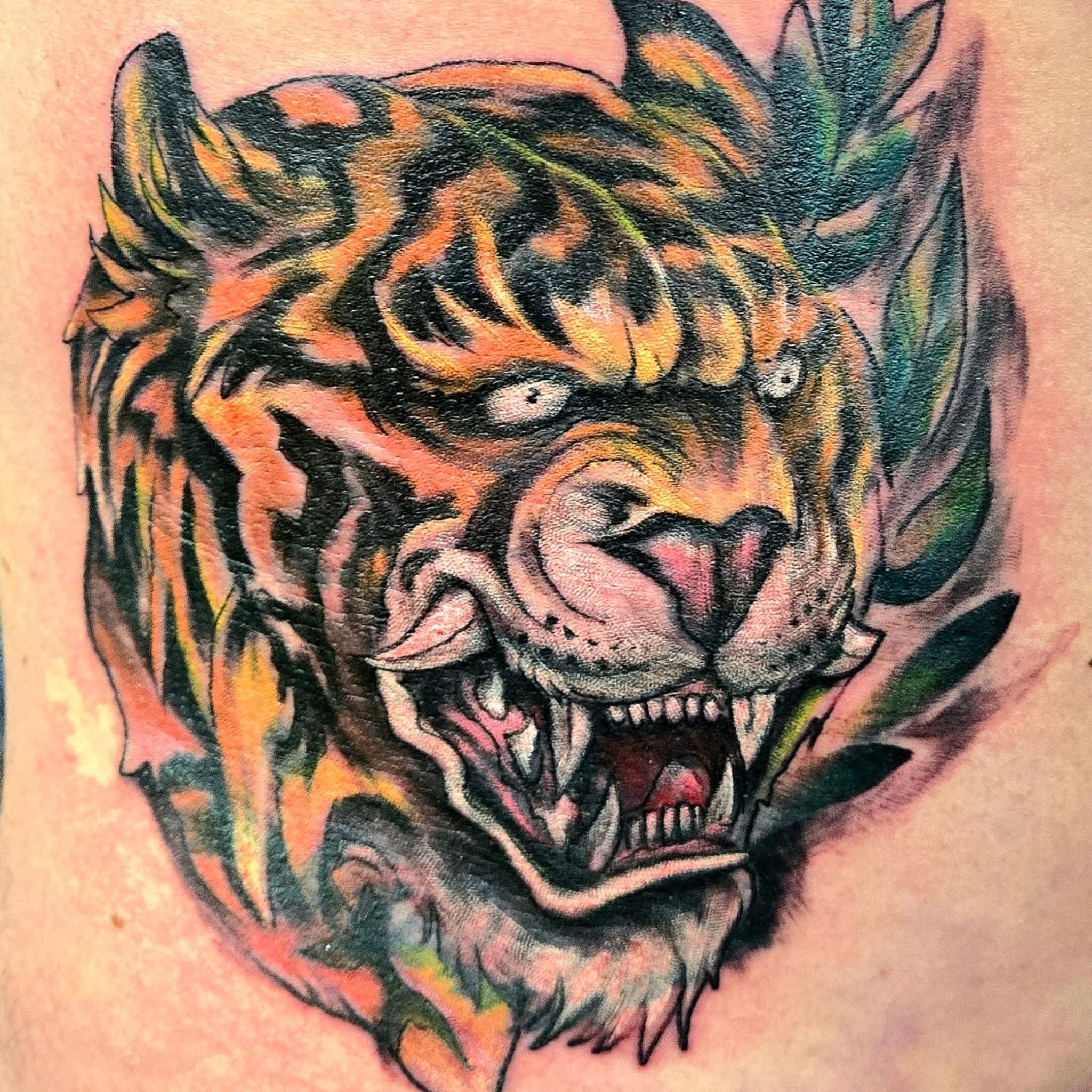 Custom tattoo work by Scott Hankins